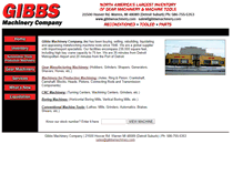 Tablet Screenshot of gibbsmachinery.com